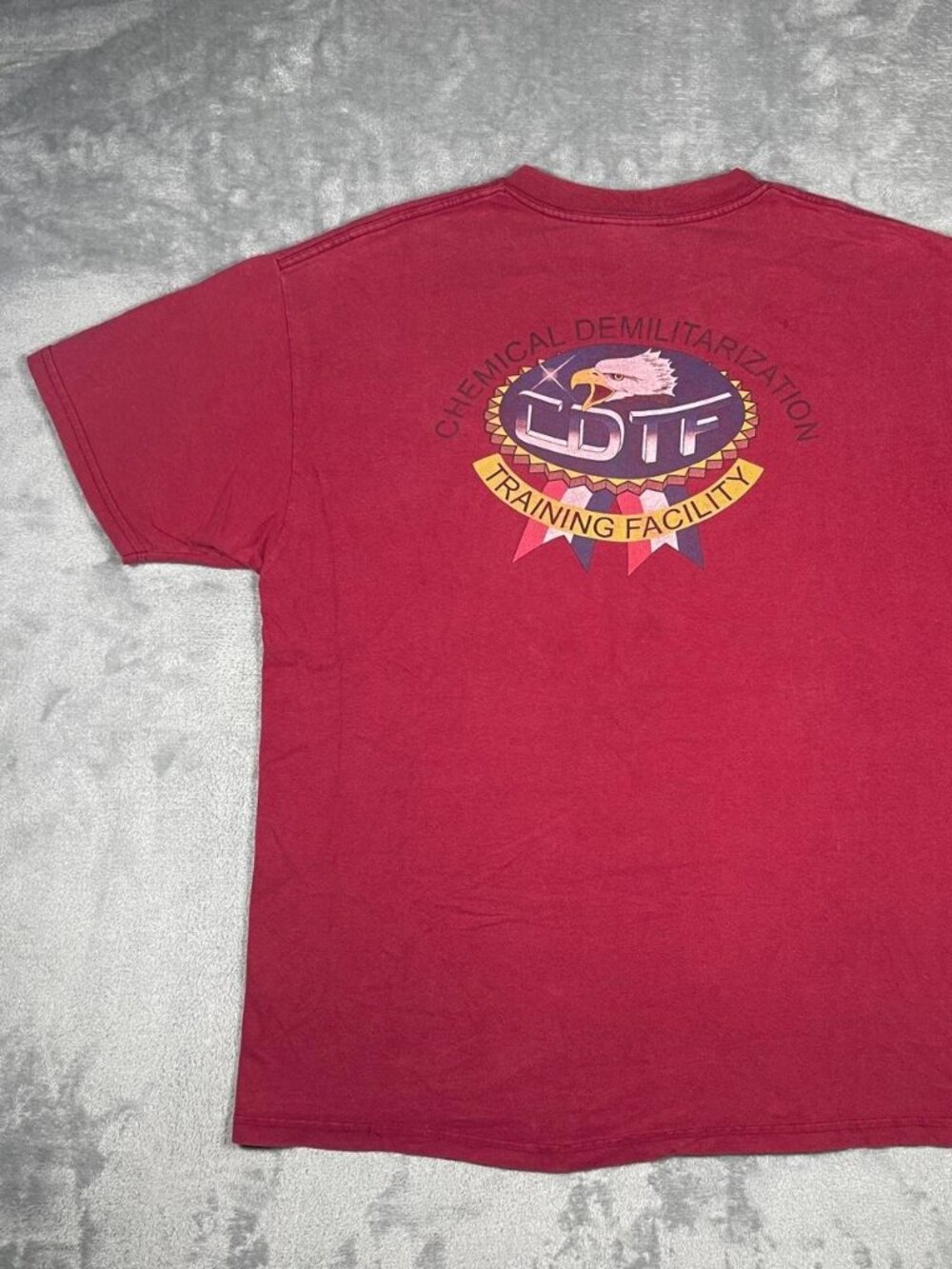 Vtg 1990s USA Chemical Demilitarization Training Facility- Hanes Beefy-T Blank